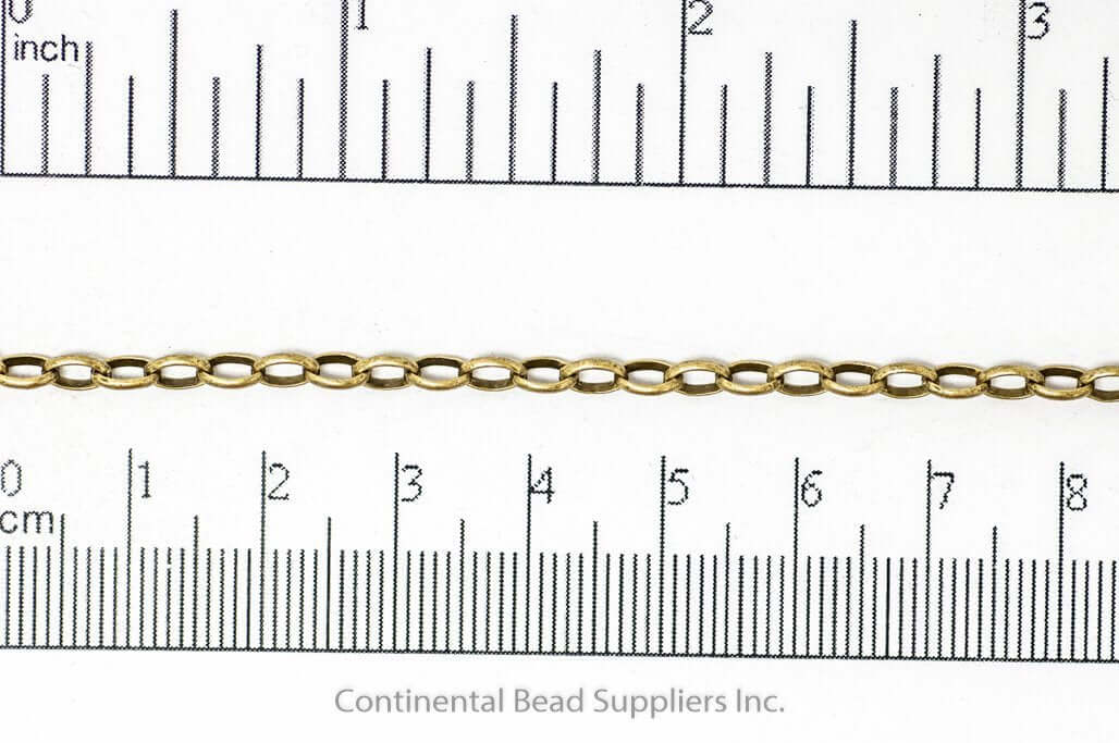 Oval Rolo or Belcher Chain - Medium Size 3.5mm x 5.5mm - Available in Multiple Colors - Sold by the Foot - CH 912