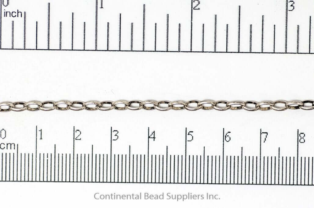 Oval Rolo or Belcher Chain - Medium Size 3.5mm x 5.5mm - Available in Multiple Colors - Sold by the Foot - CH 912