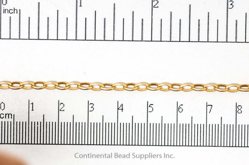 Oval Rolo or Belcher Chain - Medium Size 3.5mm x 5.5mm - Available in Multiple Colors - Sold by the Foot - CH 912