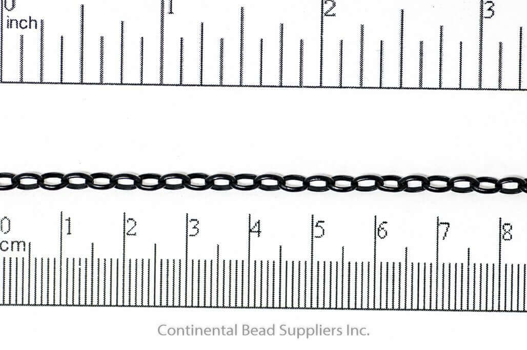 Oval Rolo or Belcher Chain - Medium Size 3.5mm x 5.5mm - Available in Multiple Colors - Sold by the Foot - CH 912