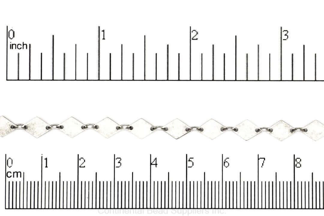 2mm x5mm Diamond Specialty Chain Sold by The Foot - CH 925