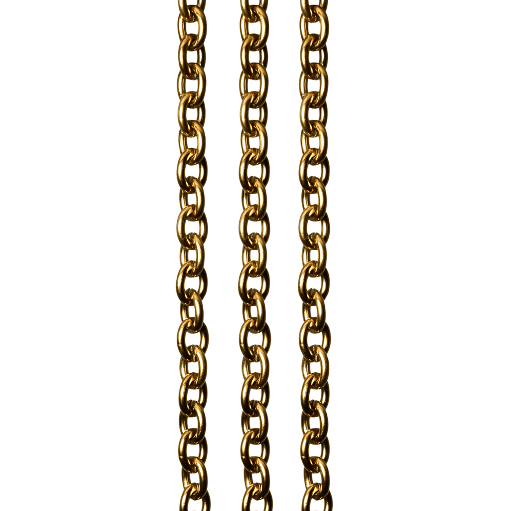Cable Chain Non Tarnish Gold 1.8x7x9mm by the Foot - CH-93SS/G