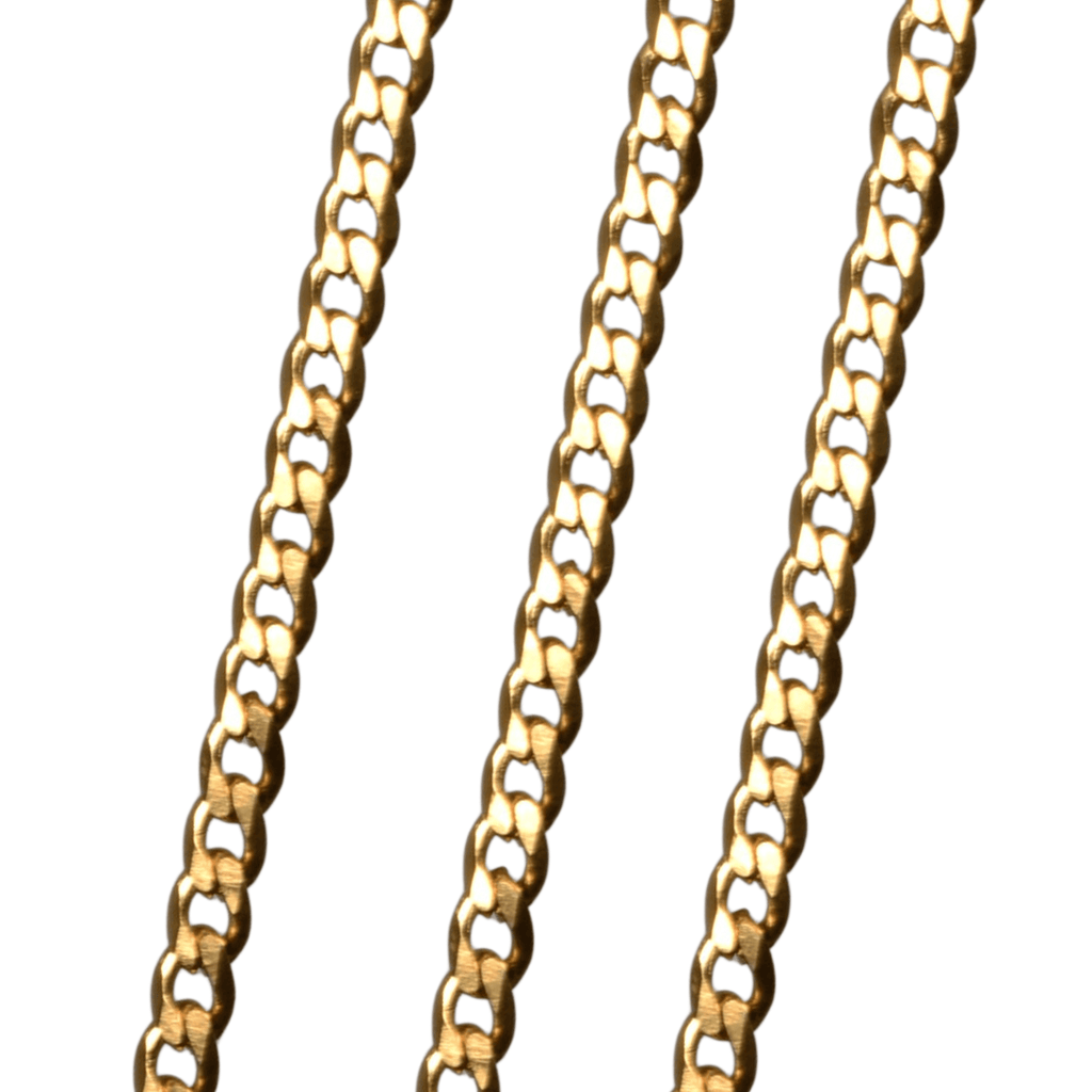 Cuban Link Chain Non Tarnish Gold 3.6mm by the Foot - CH-94SS/G