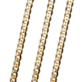 Cuban Link Chain Non Tarnish Gold 3.6mm by the Foot - CH-94SS/G