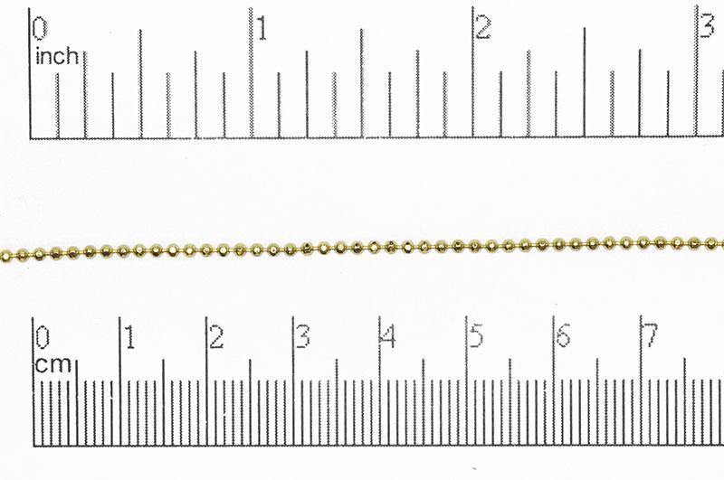 1.5mm Diamond Cut Ball Chain Sold by The Foot - CH 853