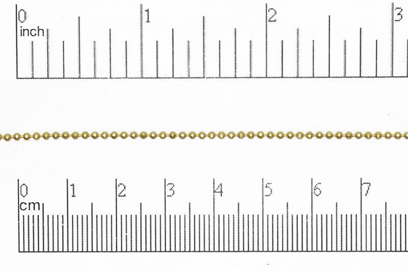 1.5mm Diamond Cut Ball Chain Sold by The Foot - CH 853