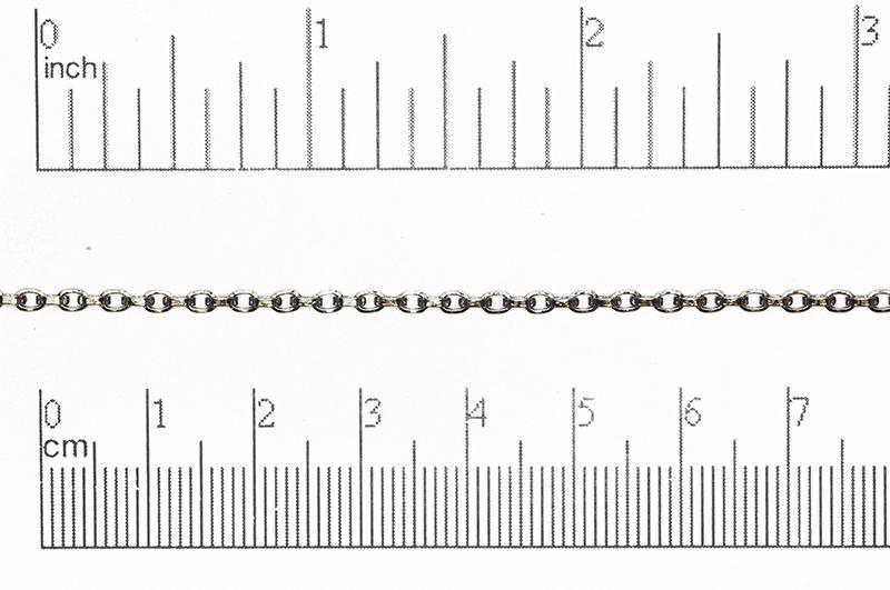 2.5mm x 3.5mm Square Wire Cable Chain sold by the Foot - CH 856