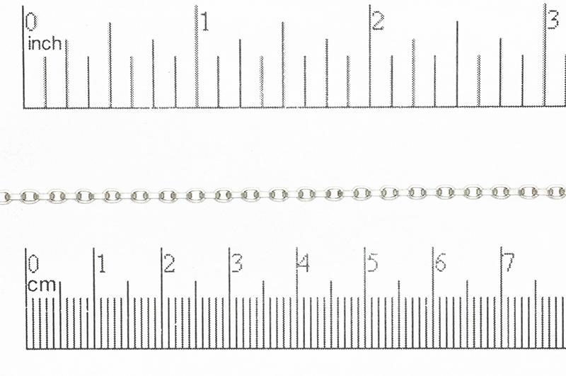 2.5mm x 3.5mm Square Wire Cable Chain sold by the Foot - CH 856