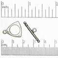 15mm Ring w/25mm Bar Toggle Clasp  sold by the Piece - CBS3224