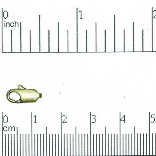 Lobster Claw Clasp Size Small - Measures 12mm x 5mm - Available in Many Finishes - Sold Individually - C602.