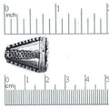 Ornate Trapezoid 3-to-1 Hole Connector - Made of Copper - Sold Individually - CS1276