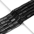 Black Onyx Faceted Pillow Beads, 12x16mm or 15x20mm, 15–16-Inch Strand