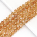 Citrine Faceted Round Beads, 6–10mm, 15–16-Inch Strand