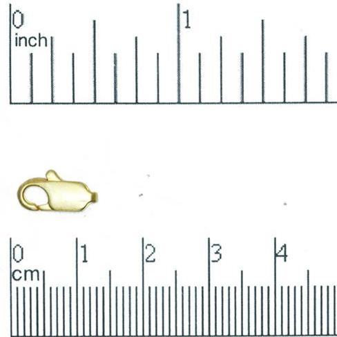Lobster Claw Clasp Size Small - Measures 12mm x 5mm - Available in Many Finishes - Sold Individually - C602.