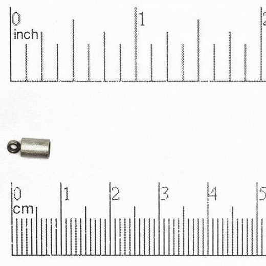4mm Glue-In Cord End Cap in Multiple Colors - Sold by the Piece - CCAP4