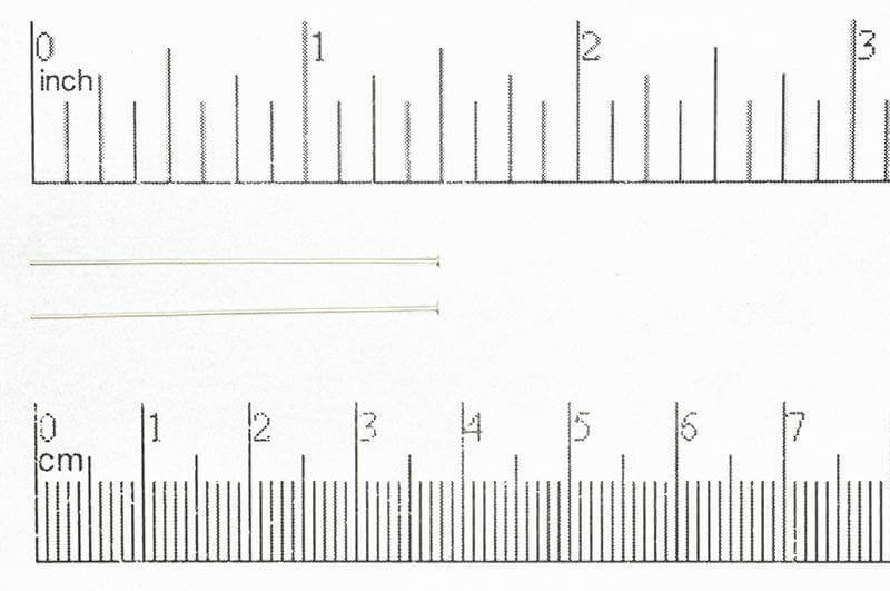 1.5 Inch Head Pin - 24 Gauge Wire - Available in Multiple Finishes - Made from Brass - Sold Individually - H/P1.5