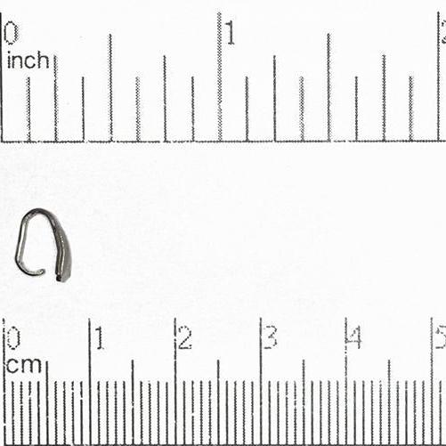 9mm x 4mm Pinch Bail - Available in Multiple Finishes - Made of Brass - Sold by the Piece - PB500
