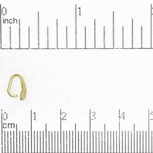 9mm x 4mm Pinch Bail - Available in Multiple Finishes - Made of Brass - Sold by the Piece - PB500