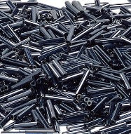 Miyuki BGL3-083  #3 (9 mm) Gunmetal Bugle Beads - 5 or 10 gm