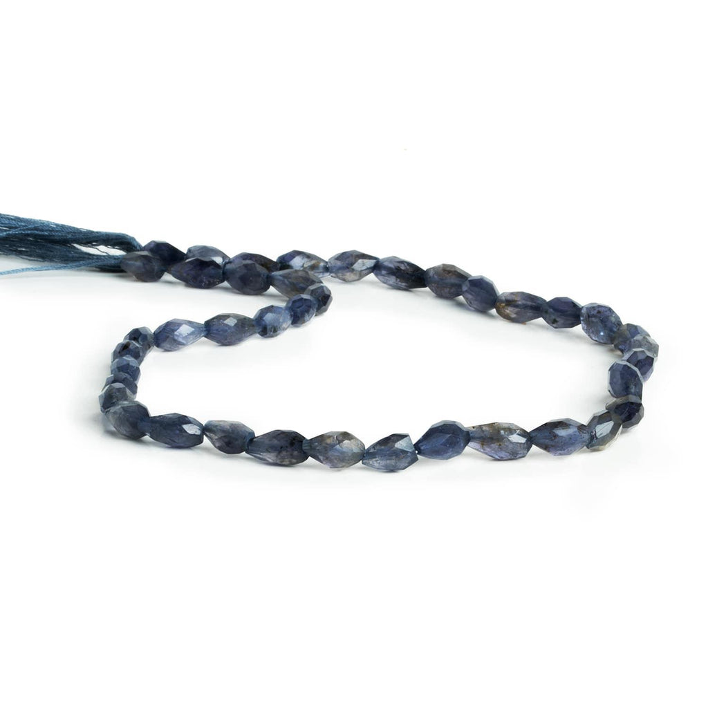 Iolite Faceted Straight Drilled Teardrops 14 inch 38 beads