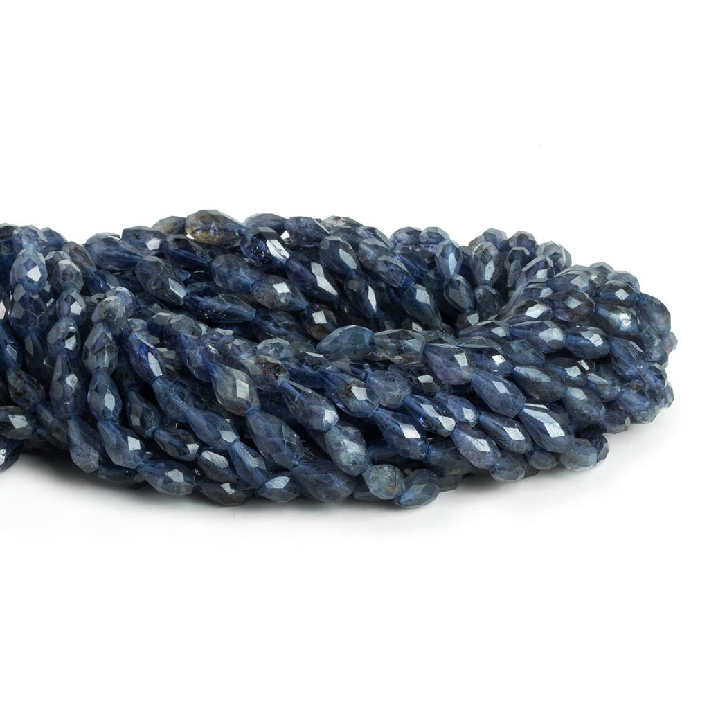 Iolite Faceted Straight Drilled Teardrops 14 inch 38 beads