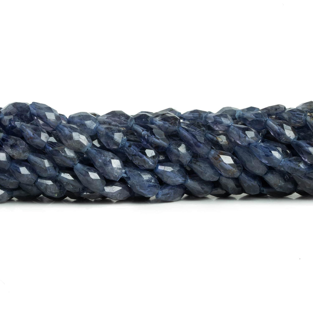 Iolite Faceted Straight Drilled Teardrops 14 inch 38 beads