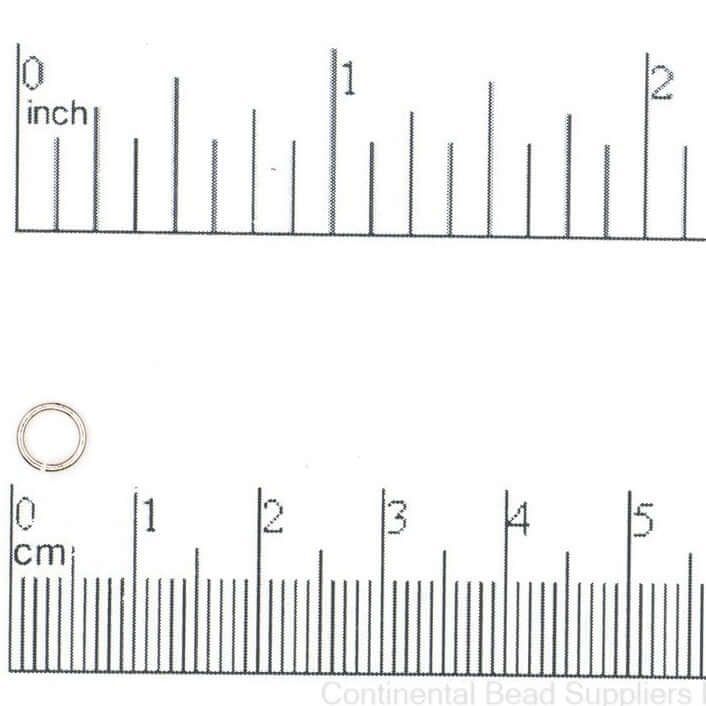 Jump Ring - 6mm 21 Gauge Sold in 25 Gram Packages (Approx. 387pcs)