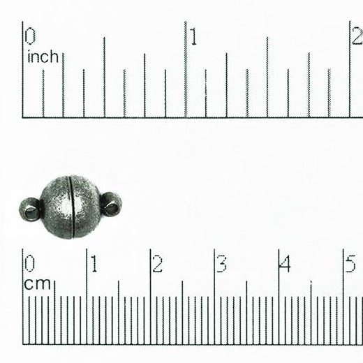 15mm x 10mm Smoothe Round Magnet Clasp Sold by the Piece - CL/MC5