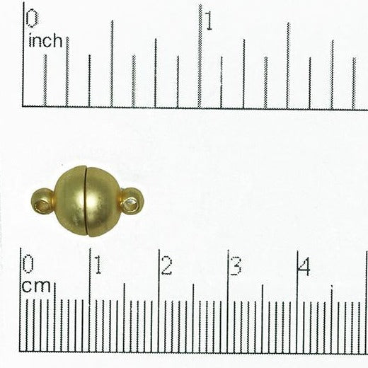 15mm x 10mm Smoothe Round Magnet Clasp Sold by the Piece - CL/MC5