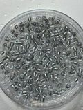 Miyuki 6/0 6-242 Sparkling Pewter Lined Crystal Seed Beads - 10 g