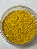 Miyuki 6/0 6-404 Opaque Yellow Seed Beads - 10 g