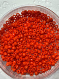 Miyuki 6/0 6-406 Opaque Orange Seed Beads - 10 g