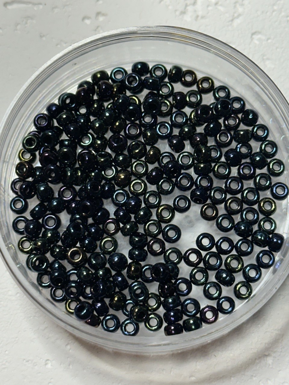 Miyuki 6/0 6-455 Metallic Variegated Blue Iris Seed Beads - 10 g