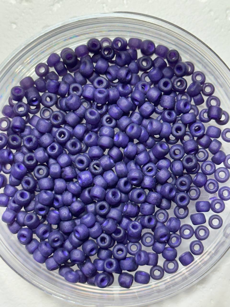 Toho 6/0 F399J Matte Amethyst Purple - Colorlined Seed Beads - 10 g