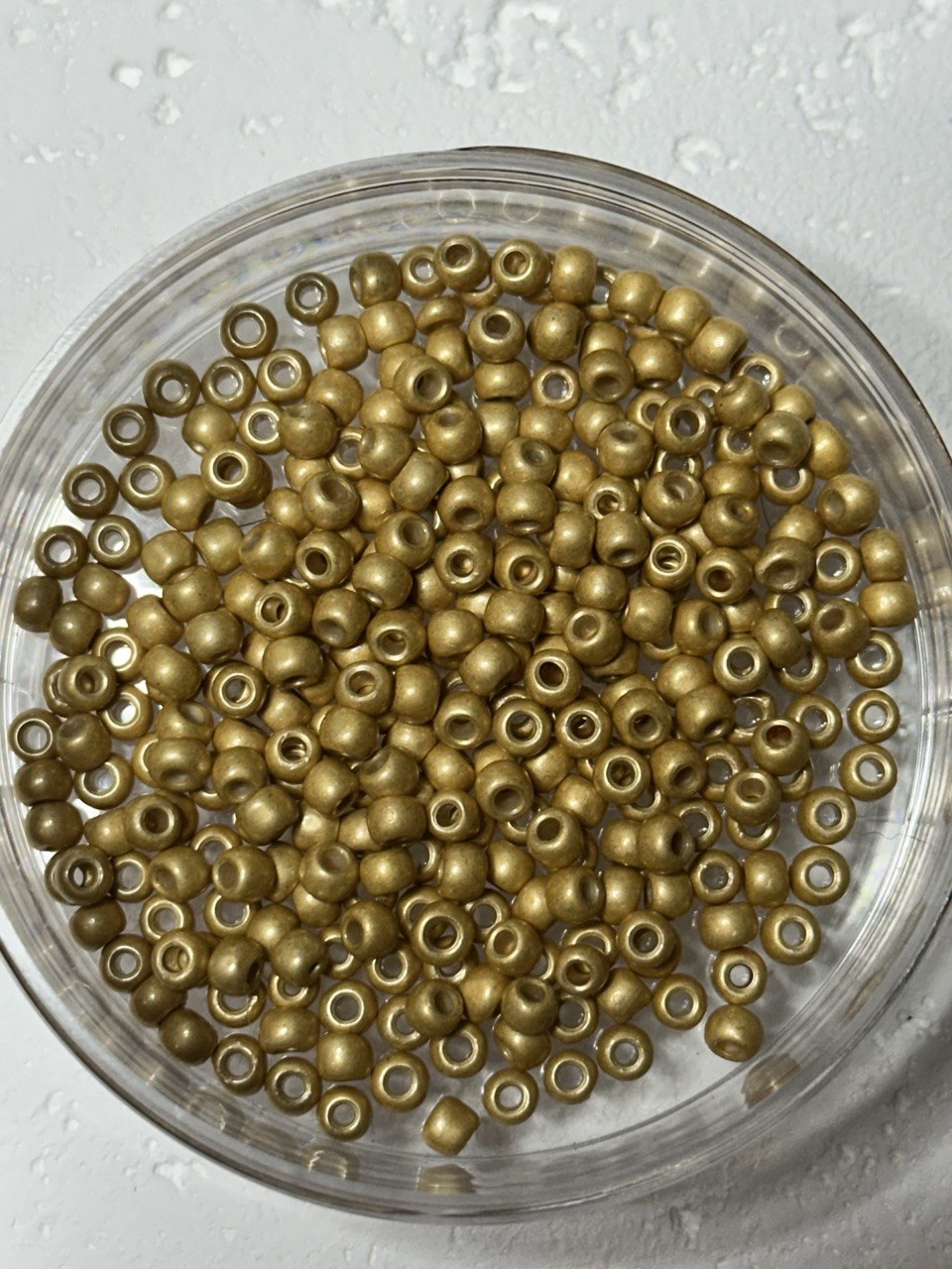 Toho 6/0 Permafinish Frosted Metallic Gold - 10 g