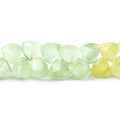 8mm Prehnite top drilled Trillion 8 inch 53 beads 8mm A