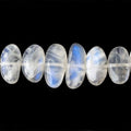 Rainbow Moonstone side drilled plain nuggets 16 inch 61 beads 11x7-16x7mm A