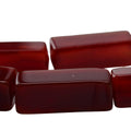 Carnelian Smooth Rectangle Beads, 14-Inch Strand