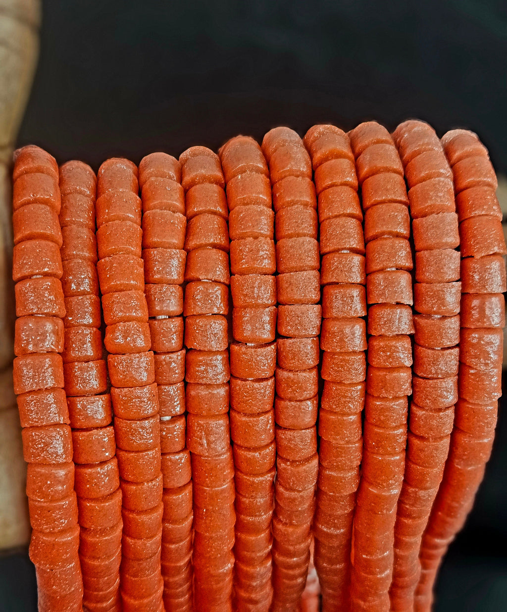 Burnt Terracotta Krobo Glass Beads – Bead Breakout