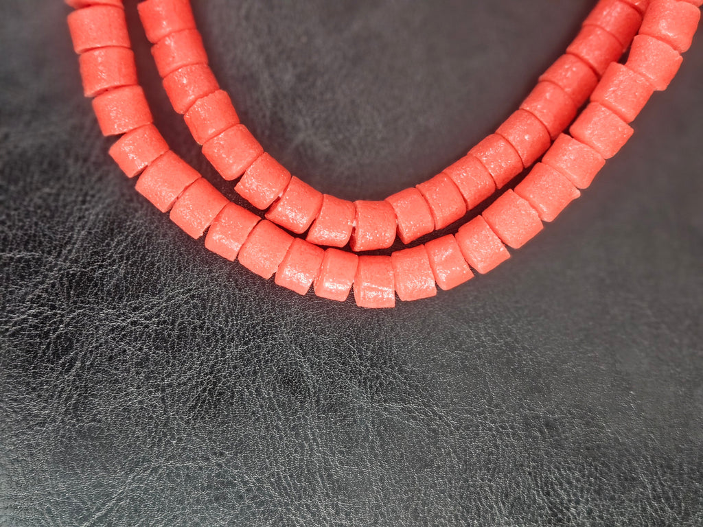 Burnt Terracotta Krobo Glass Beads – Bead Breakout