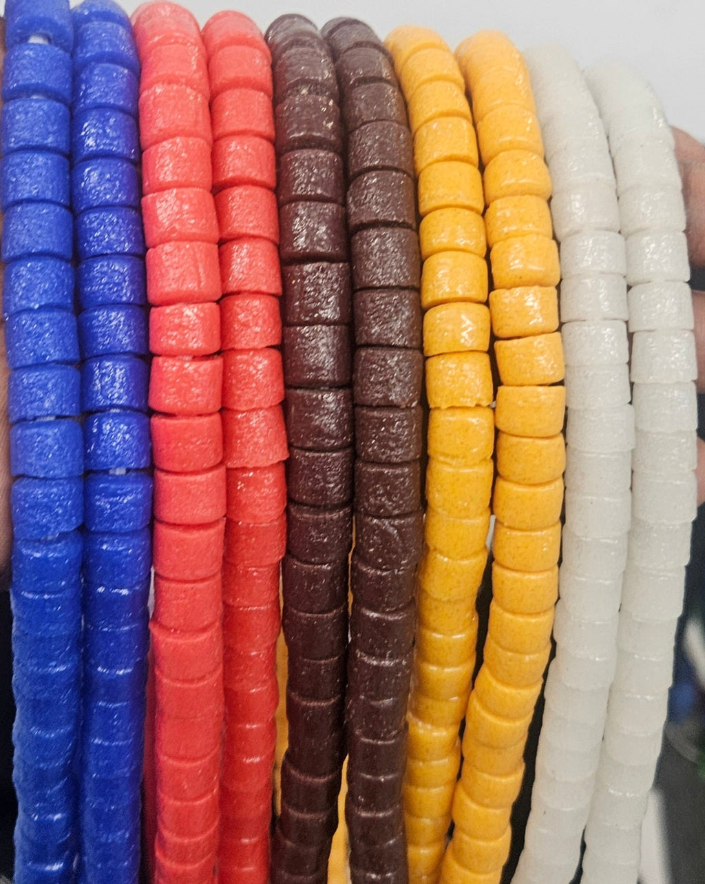 Burnt Terracotta Krobo Glass Beads – Bead Breakout