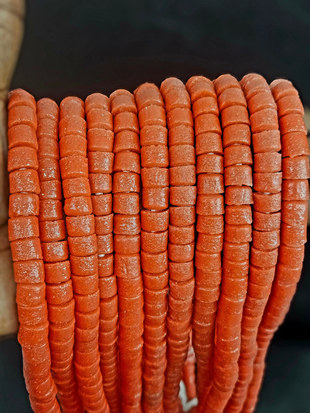 Burnt Terracotta Krobo Glass Beads – Bead Breakout