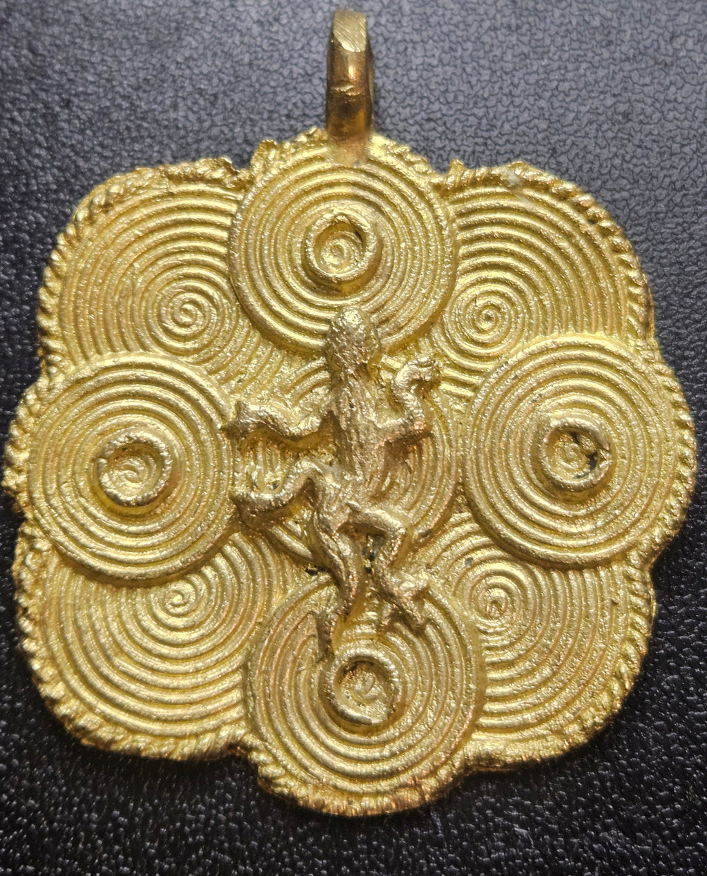 ashanti brass adinkra pendant handcrafted ghanaian heritage symbol