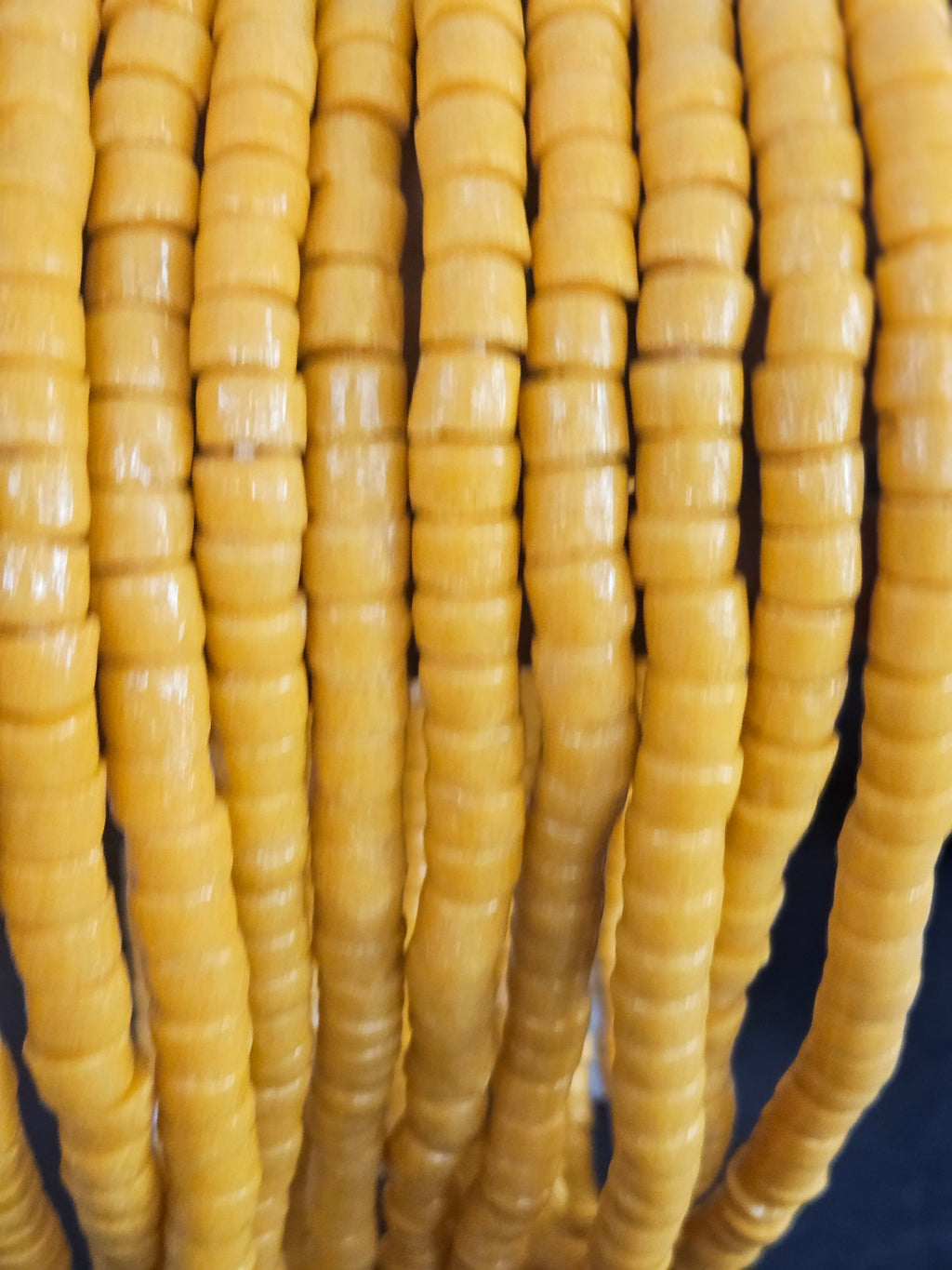 Golden Ochre Krobo Glass Beads – Bead Breakout
