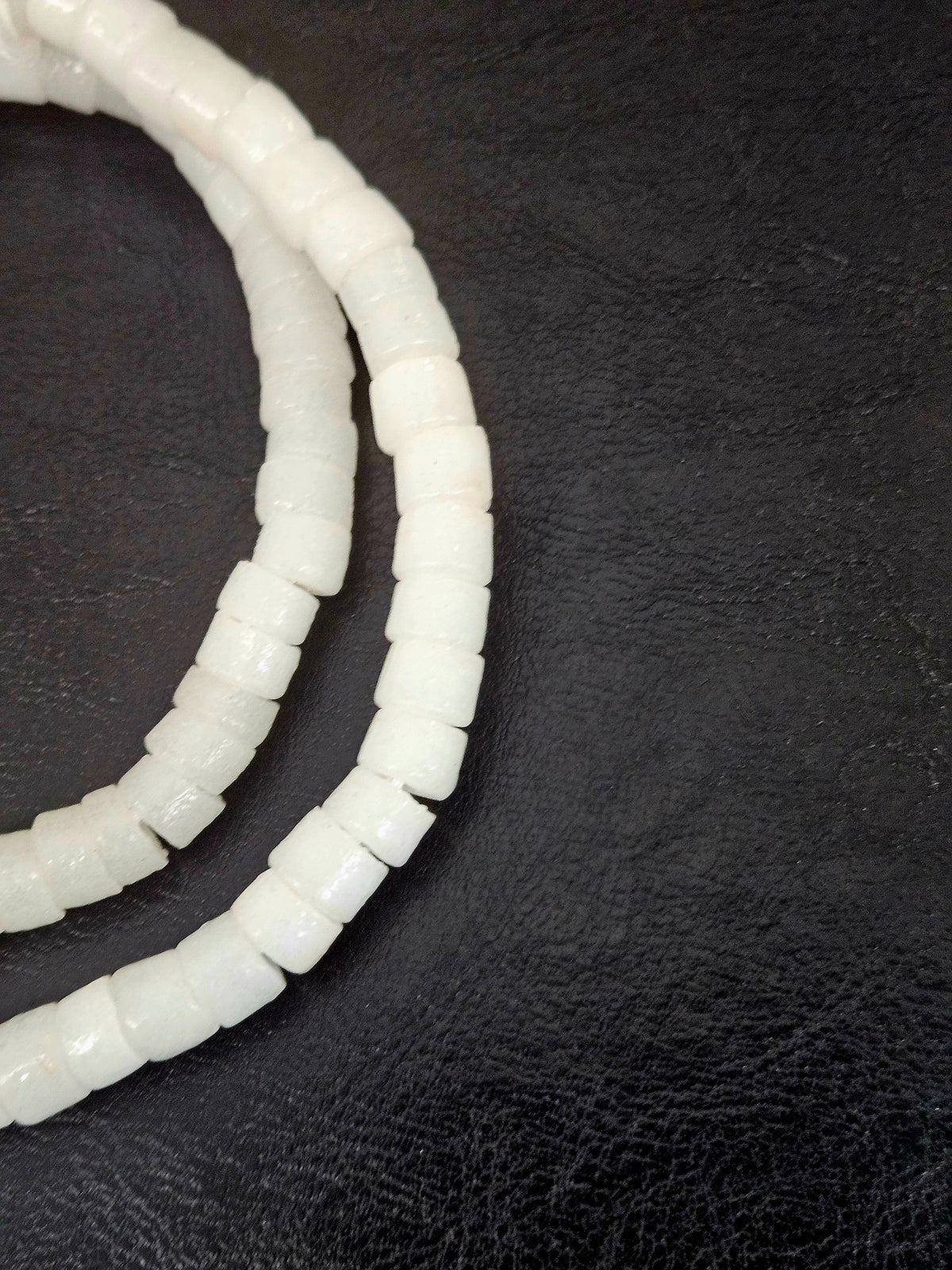 Frosty White Krobo Glass Beads – Bead Breakout