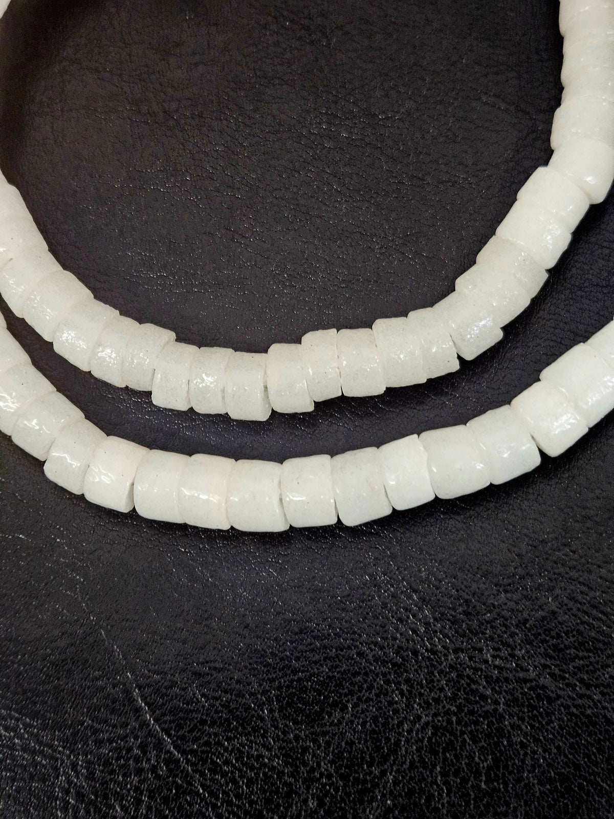 Frosty White Krobo Glass Beads – Bead Breakout