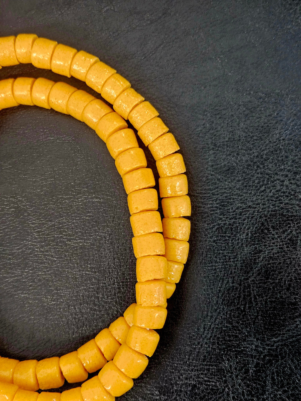 Golden Ochre Krobo Glass Beads – Bead Breakout