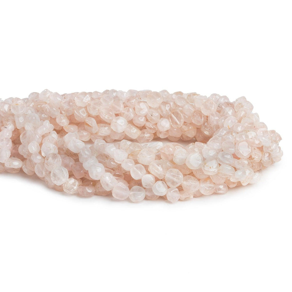 6-7mm Rose Quartz Plain Coins 14 inch