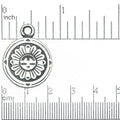 22mm x 28mm Hopi Sun Pendant - Double-Sided - Made of Pewter - Sold by the Piece - PEW126