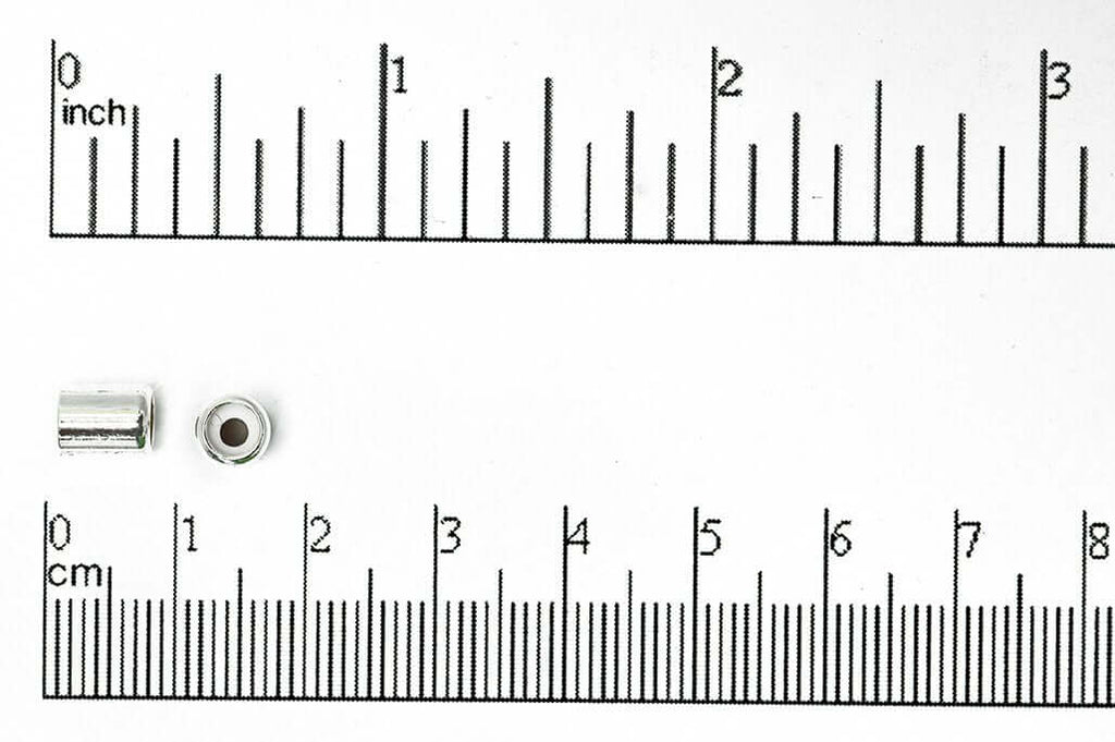 7mm x 5mm Barrel Shaped String-On Clasp w/Silicone Grommet sold by the Piece - SOC 2